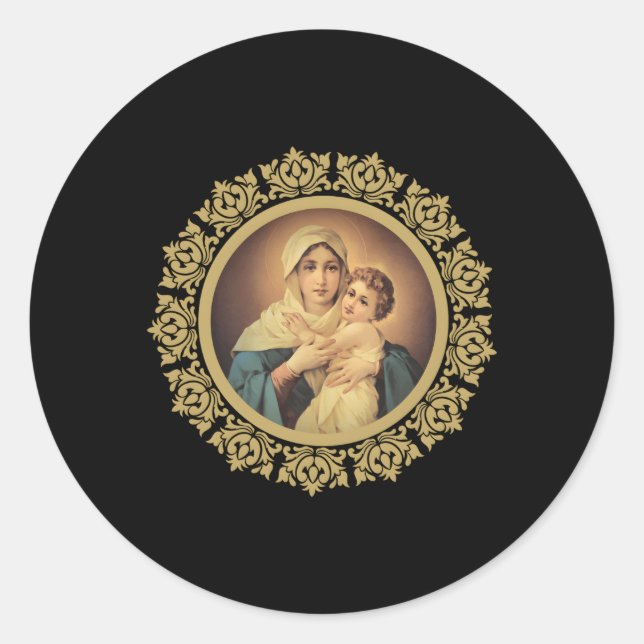 Unsere Dame Schoenstatt Mutter Thrice Admirable Ca Runder Aufkleber (Vorderseite)