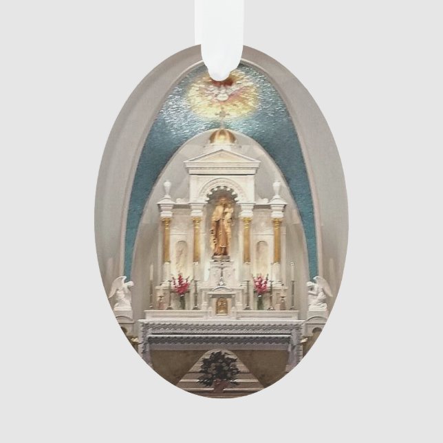 Unsere Dame vom Karmel mit dem Baby Jesus Ornament (Vorderseite)