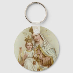 Unsere Dame vom Karmel w/scapular u. von Jesus Schlüsselanhänger