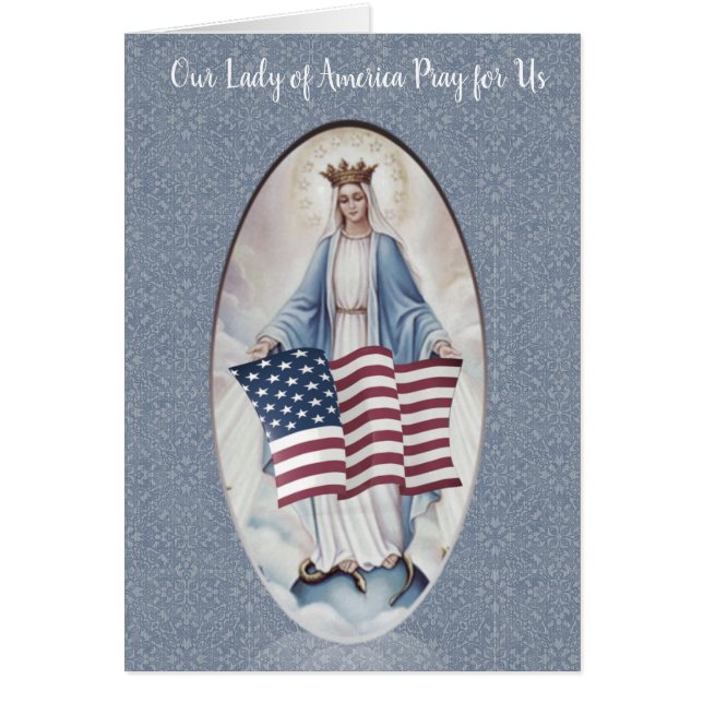 Unsere Dame von amerikanischer Flagge Amerikas | (Vorne)