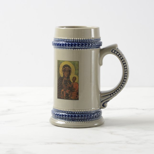Unsere Dame von Czestochowa Bierglas (Rechts)