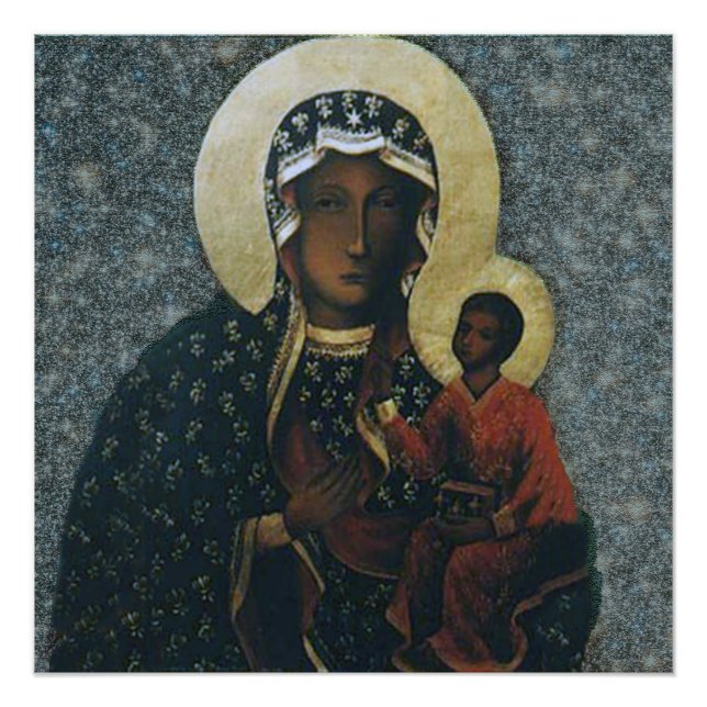 Unsere Dame von Czestochowa, ein ehrenvolles Bild Poster (Vorderseite)