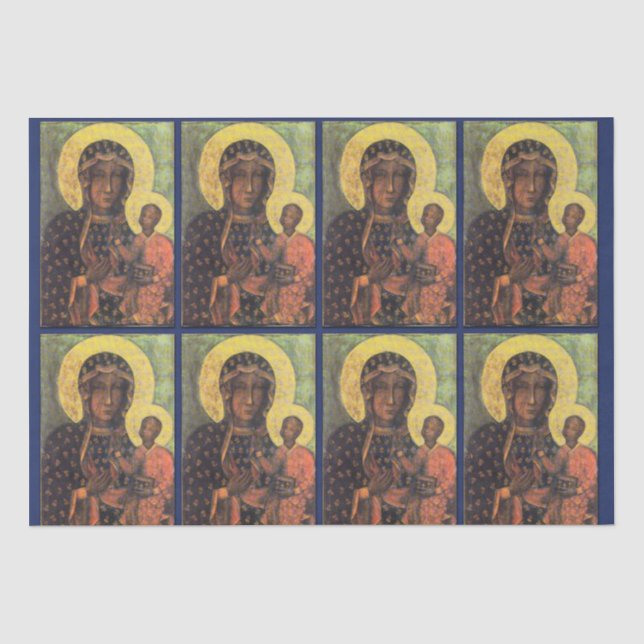 Unsere Dame von Czestochowa Seidenpapier (Vorderseite)