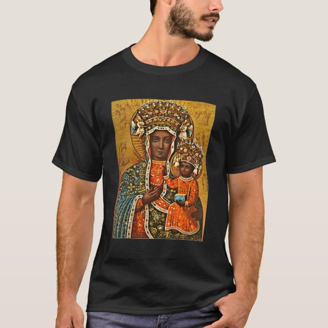 Unsere Dame von Czestochowa T-Shirt (Vorderseite)