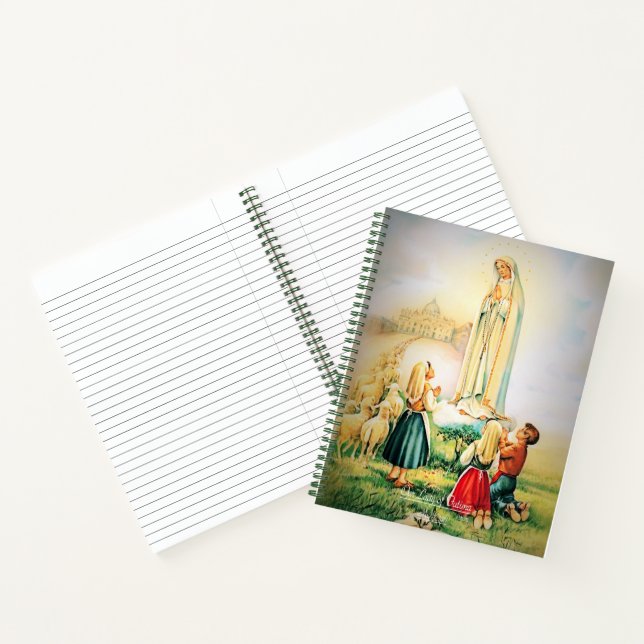 Unsere Dame von Fatima 1917 Notizbuch (Innenseite)