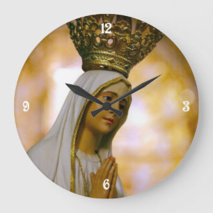 Unsere Dame von Fatima Große Wanduhr
