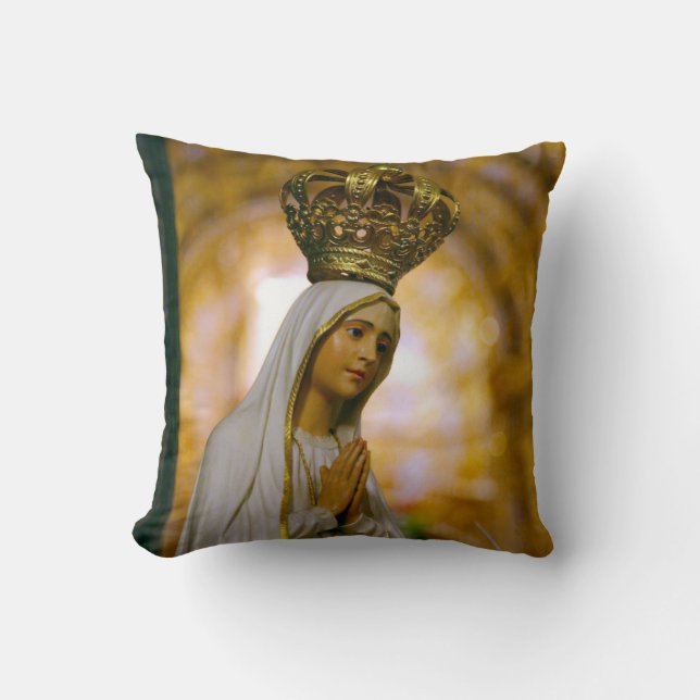 Unsere Dame von Fatima Kissen (Vorderseite)