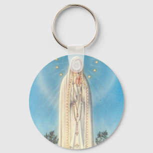 Unsere Dame von Fatima-Rosenbeet Schlüsselanhänger