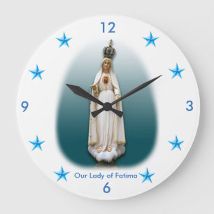 Unsere Dame von Fatima-Uhr Große Wanduhr