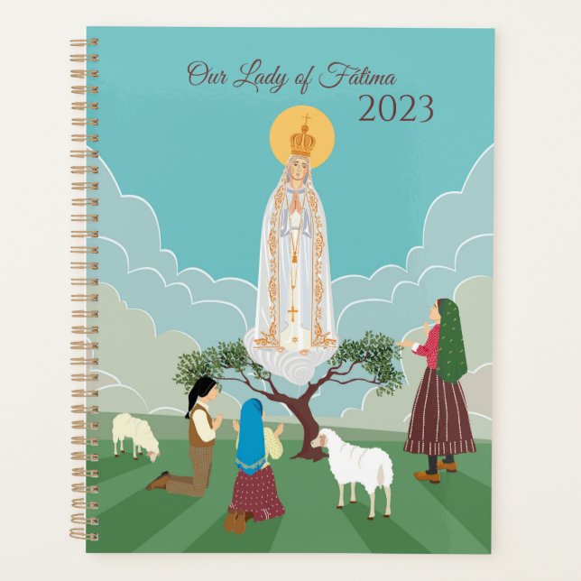 Unsere Dame von Fatima und die drei Hirten Planer (Vorderseite)