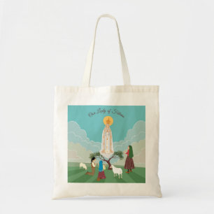 Unsere Dame von Fatima und die drei Hirten Tragetasche