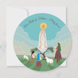 Unsere Dame von Fatima und die Hirten zum Geburtst