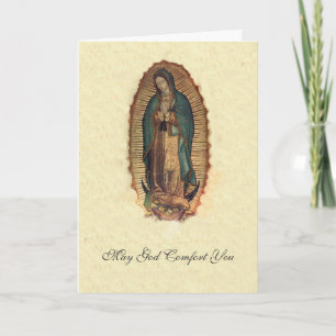 Unsere Dame von Guadalupe Beileid Beileid Karte