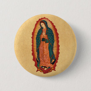 Unsere Dame von Guadalupe Button
