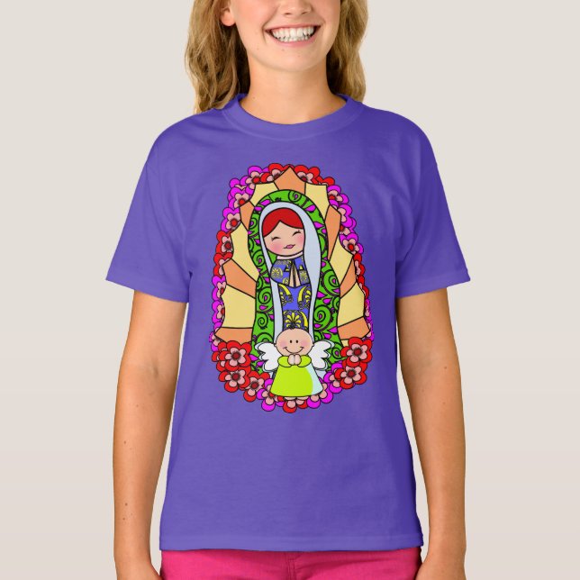 Unsere Dame von Guadalupe, JUNGFRAU VON GUADALUPE T-Shirt (Vorderseite)