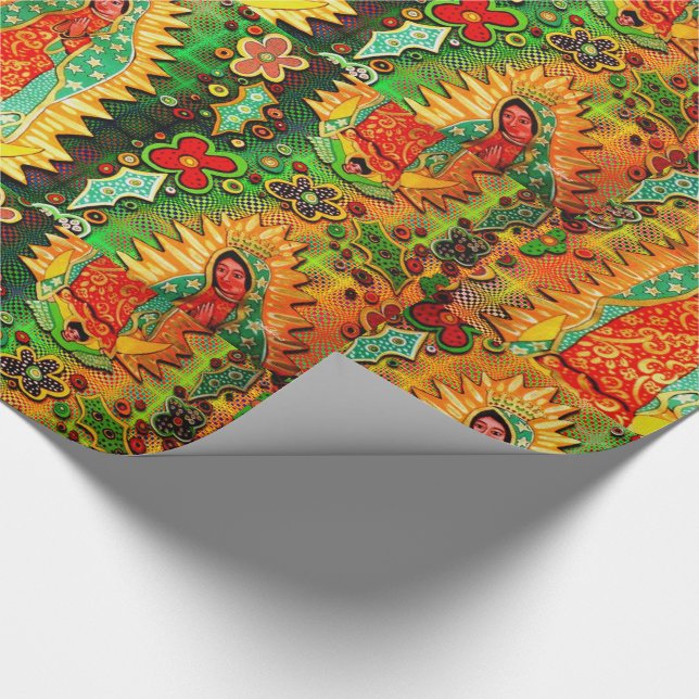 Unsere Dame von Guadalupe Mexiko Geschenkpapier (Ecke)