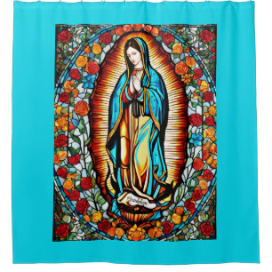Unsere Dame von Guadalupe Mexikos Schutzheilige Duschvorhang