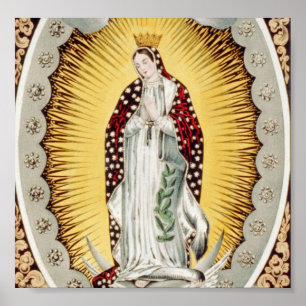 Unsere Dame von Guadalupe Poster