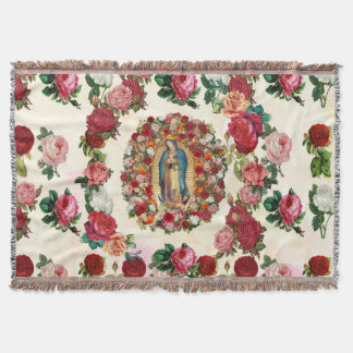 Unsere Dame von Guadalupe Rose Potpourri Decke