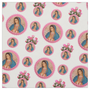 Unsere Dame von Guadalupe Roses Stoff