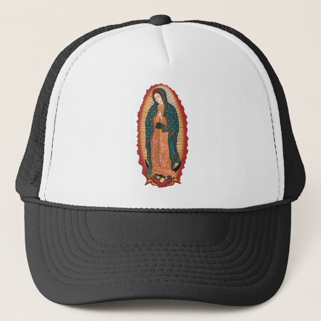 Unsere Dame von Guadalupe Truckerkappe (Vorderseite)