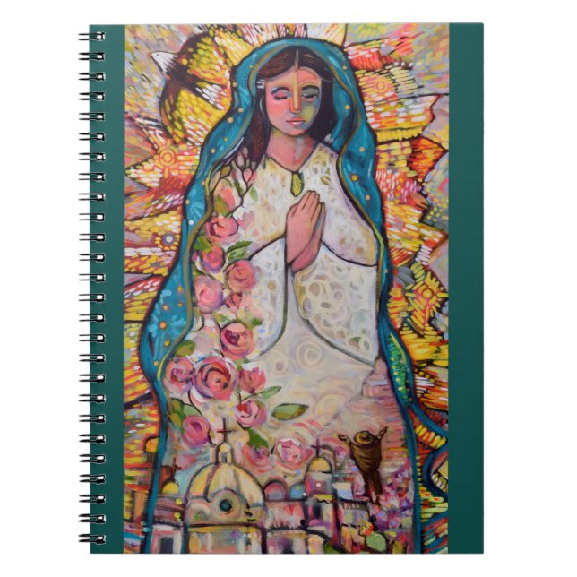 Unsere Dame von Guadalupe-Zeitschrift Notizblock (Vorderseite)