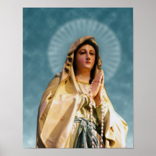 Unsere Dame von Lourdes Poster