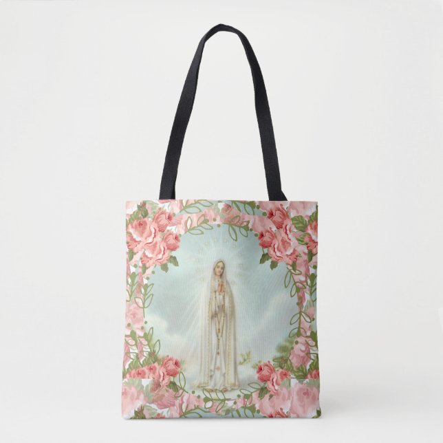 Unsere Dame von Rosen Fatima w/Pink Tasche (Vorderseite)