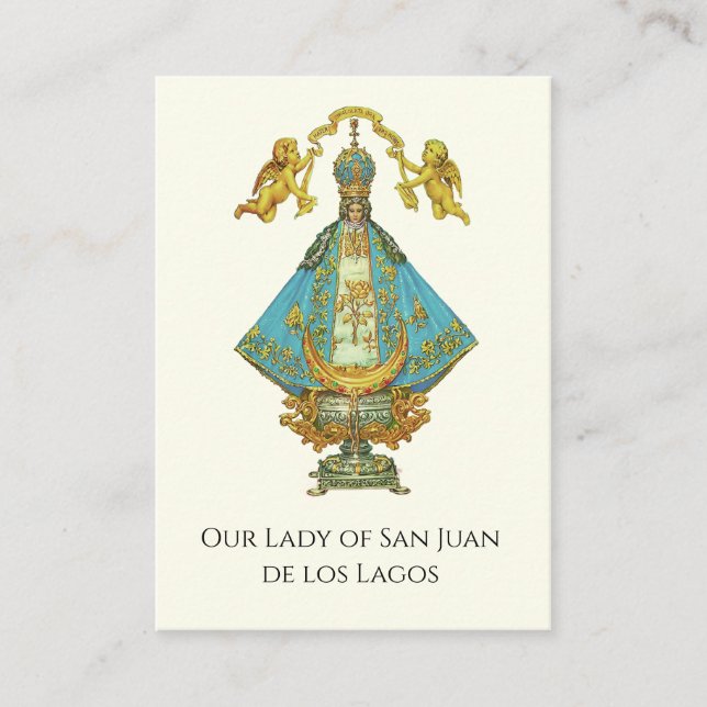 Unsere Dame von San Juan de los Lagos Beerdigungsg Platzkarte (Vorderseite)