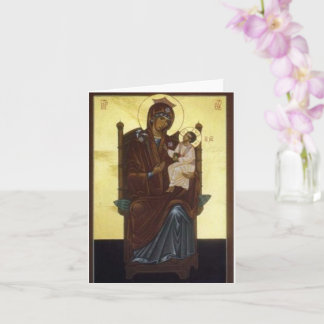 Unsere Dame Walsingham - die Theotokos Karte