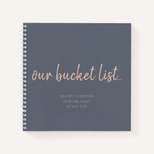 Unsere Eimerliste Paare Keepake Journal Notizbuch