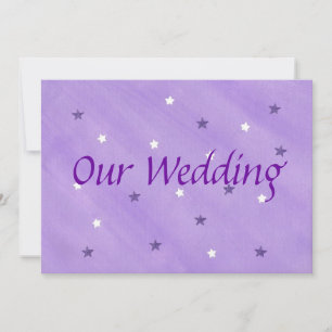 Unsere Einladungen zu Hochzeiten, Lila und weiße S