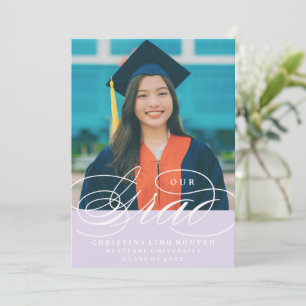 UNSERE ELEGANTE SCRIPT GRAD ABITUR-EINLADUNG EINLADUNG