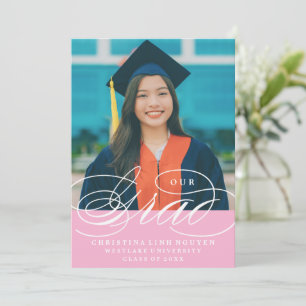 UNSERE ELEGANTE SCRIPT GRAD   ABITUR-EINLADUNG EINLADUNG