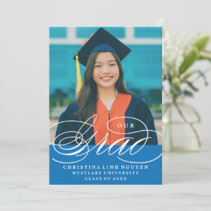 UNSERE ELEGANTE SCRIPT GRAD ABITUR-EINLADUNG EINLADUNG
