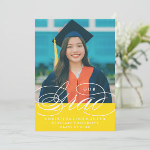 UNSERE ELEGANTE SCRIPT GRAD ABITUR-EINLADUNG EINLADUNG