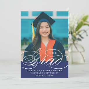UNSERE ELEGANTE SCRIPT GRAD   ABITUR-EINLADUNG EINLADUNG