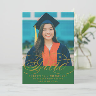 UNSERE ELEGANTE SCRIPT GRAD   ABITUR-EINLADUNG EINLADUNG