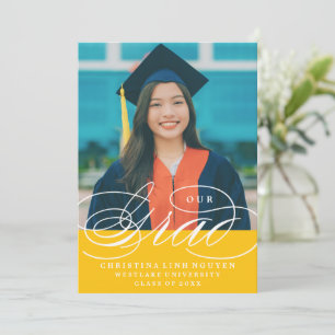 UNSERE ELEGANTE SCRIPT GRAD ABITUR-EINLADUNG EINLADUNG