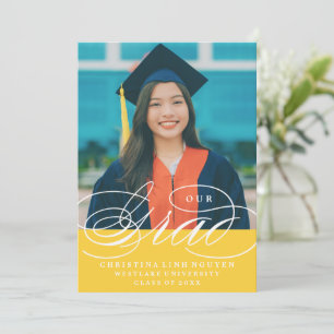 UNSERE ELEGANTE SCRIPT GRAD ABITUR-EINLADUNG EINLADUNG