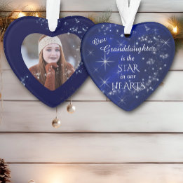 Unsere Enkelin Star Foto Vorlage Ornament
