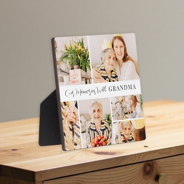 Unsere Erinnerungen mit Oma Modern Foto Collage Fotoplatte (Von Creator hochgeladen)