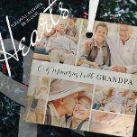 Unsere Erinnerungen mit Opa Modern Foto Collage Ornament Aus Glas<br><div class="desc">Dieses moderne Design besteht aus einer einfachen Serifentypografie, die leicht und luftig ist. Fügen Sie 6 Fotos hinzu. Diese Fotos sind mit Quadrat/Rechtecken maskiert. Um ein besseres Foto-Arrangement zu erhalten, stellen Sie sicher, dass Sie die Fotos entdecken. Dann nehmen Sie Ihre Foto-Anpassungen. Wählen Sie nach dem Anpassen die quadratische oder...</div>