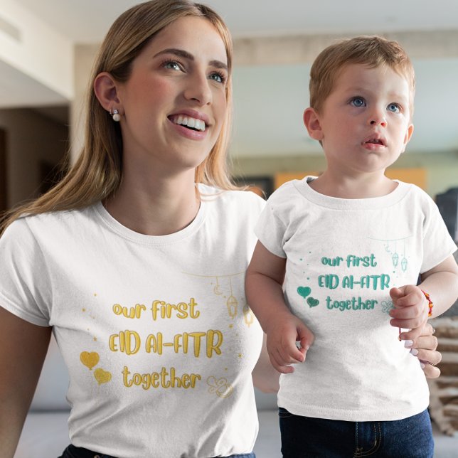 UNSERE ERSTE EID ALFTR ZUSAMMEN BABY T-SHIRT (Von Creator hochgeladen)