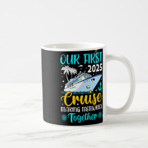 Unsere erste Kreuzfahrt 2025 Gemeinsame Familienre Kaffeetasse