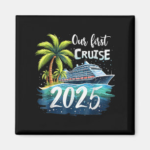 Unsere erste Kreuzfahrt 2025 Gemeinsame Familienre Magnet