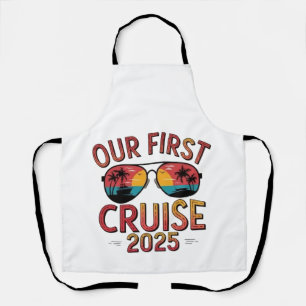 Unsere erste Kreuzfahrt 2025 Sommerreise Matching Schürze