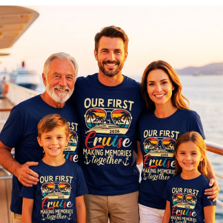 Unsere erste Kreuzfahrt 2026 Gemeinsame Erinnerung T-Shirt