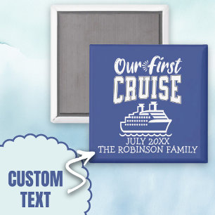 Unsere erste Kreuzfahrt Familie Ausflug Souvenir Magnet