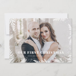 Unsere erste Weihnachts-Weihnachtskarte Feiertagskarte
